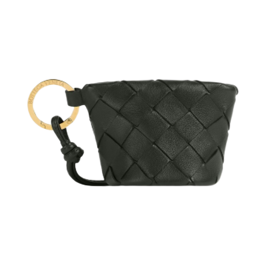 보테가 베네타 인트레치아토 코인 케이스 블랙(Bottega Veneta Intrecciato Coin Case Black) - 1