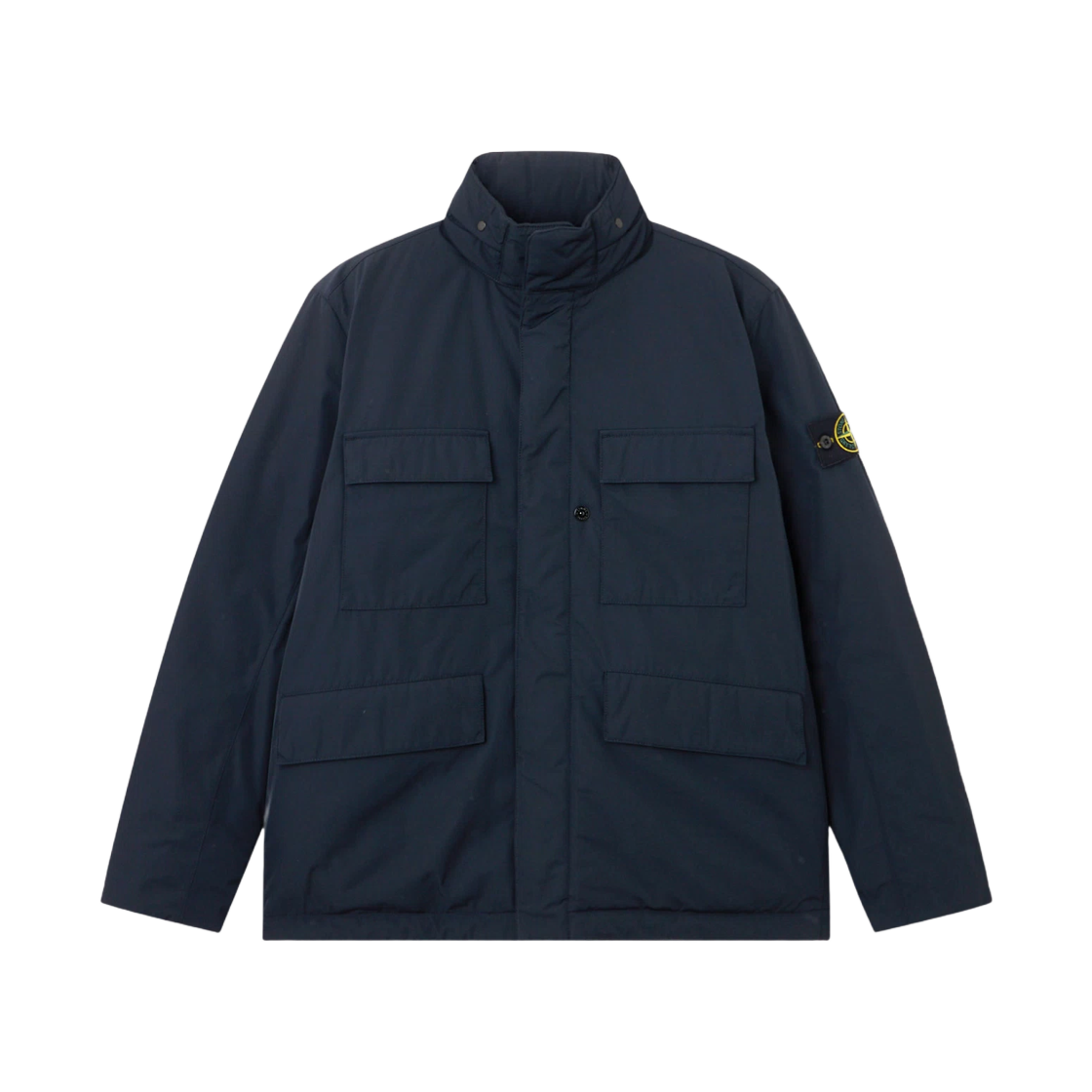 K2S1541000-49S0026-V0020 Stone Island 4100049 Micro Twill Padded Field Jacket with Anti Drop and Snap Pockets Navy Blue - 25FW