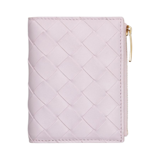 Bottega Veneta Bi-Fold Zip Wallet Bliss Washed