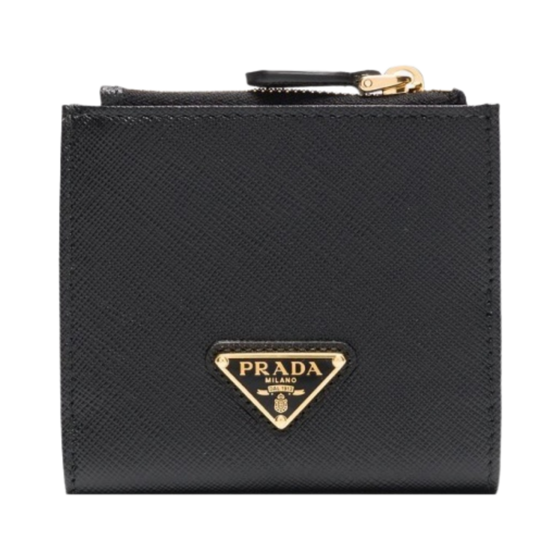 1ML047-QHH-F0002 Prada Small Saffiano Leather Wallet Black