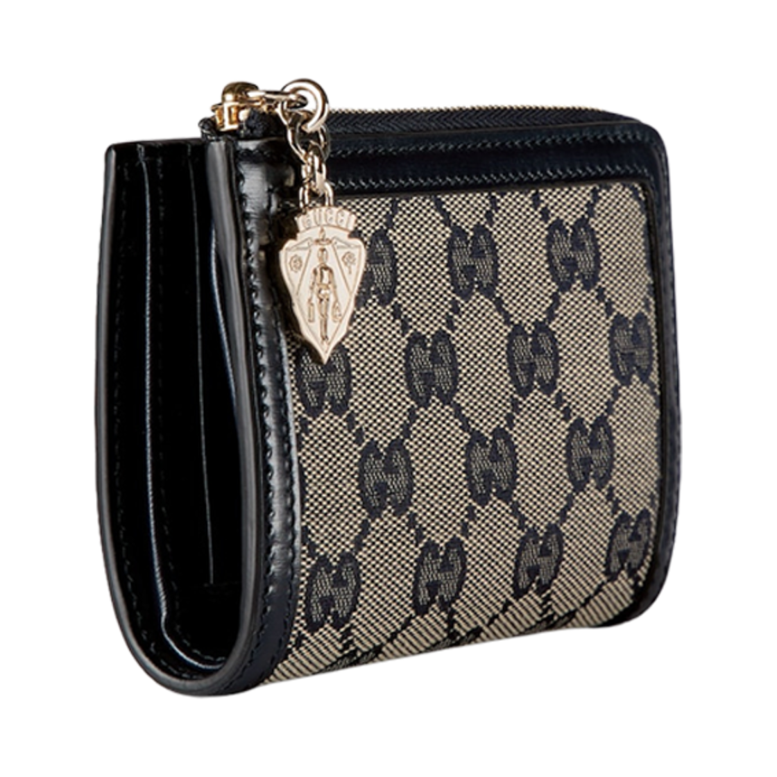 구찌 루체 미니 지갑 베이지 블루 캔버스(Gucci Luce Mini Wallet Beige Blue Canvas) - 4