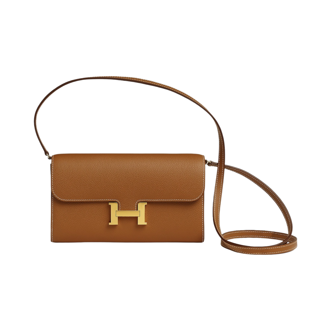 에르메스 콘스탄스 롱 투 고 지갑 에버컬러 & 골드 하드웨어 골드(Hermes Constance Long To Go Wallet Evercolor & Gold) - 1