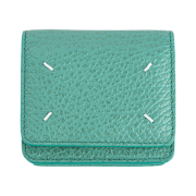 Maison Margiela Small Leather Chain Wallet Vert D'eau