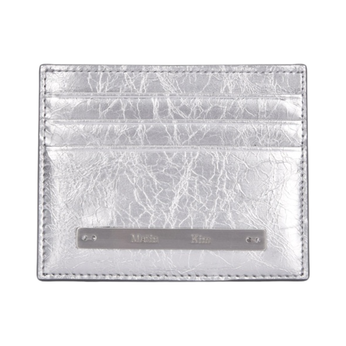 - Matin Kim Slim Metal Card Holder Silver
