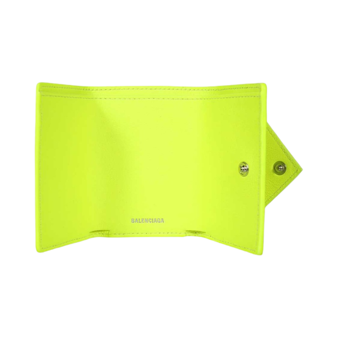발렌시아가 파피에르 미니 지갑 네온 옐로우(Balenciaga Papier Mini Wallet Neon Yellow) - 2