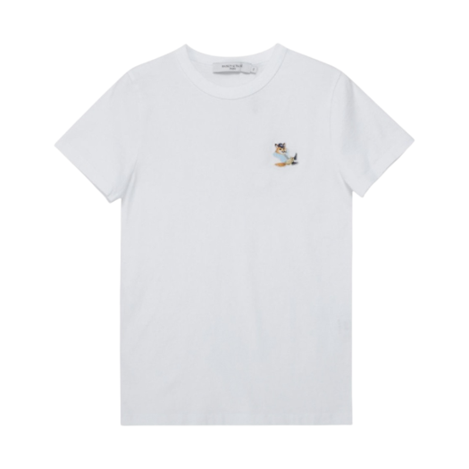 (W) Maison Kitsune Dressed Fox Patch Classic T-Shirt White