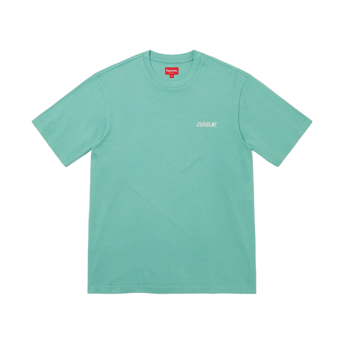 슈프림 워시드 스크립트 숏슬리브 탑 세이지 - 23SS(Supreme Washed Script S/S Top Sage - 23SS) - 1