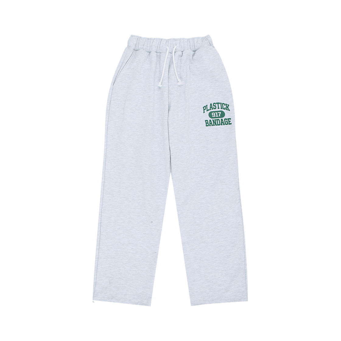 플라스틱 밴디지 PB 바시티 스웻 팬츠 그레이(Plastick Bandage PB Varsity Sweat Pants Grey)