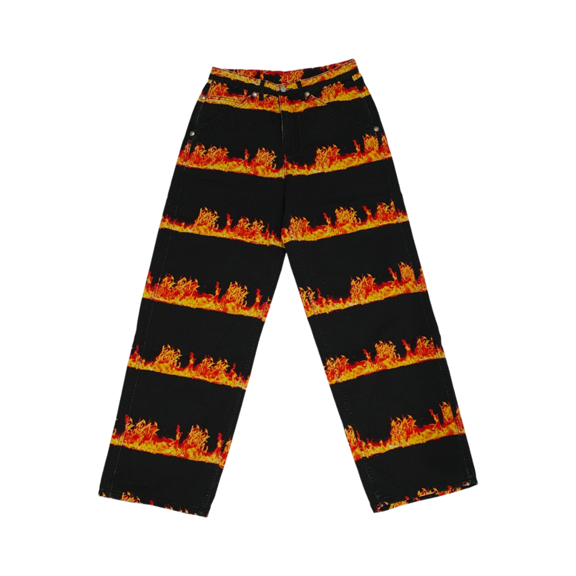 떠그 클럽 쵸퍼 플레임 팬츠 블랙