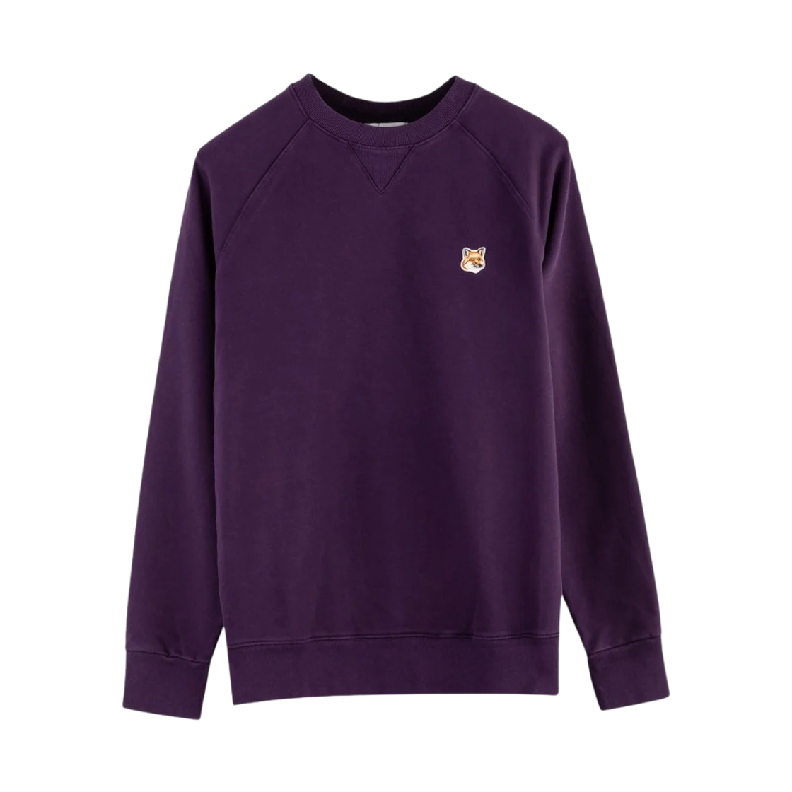 메종 키츠네 폭스 헤드 패치 클래식 스웨트셔츠 플럼 레드(Maison Kitsune Fox Head Patch Classic Sweatshirt Plum Red) - 1