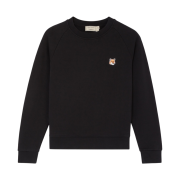 (W) Maison Kitsune Fox Head Patch Adjusted Sweatshirt Black
