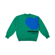 Ader Error Twin Heart Logo Knit Green