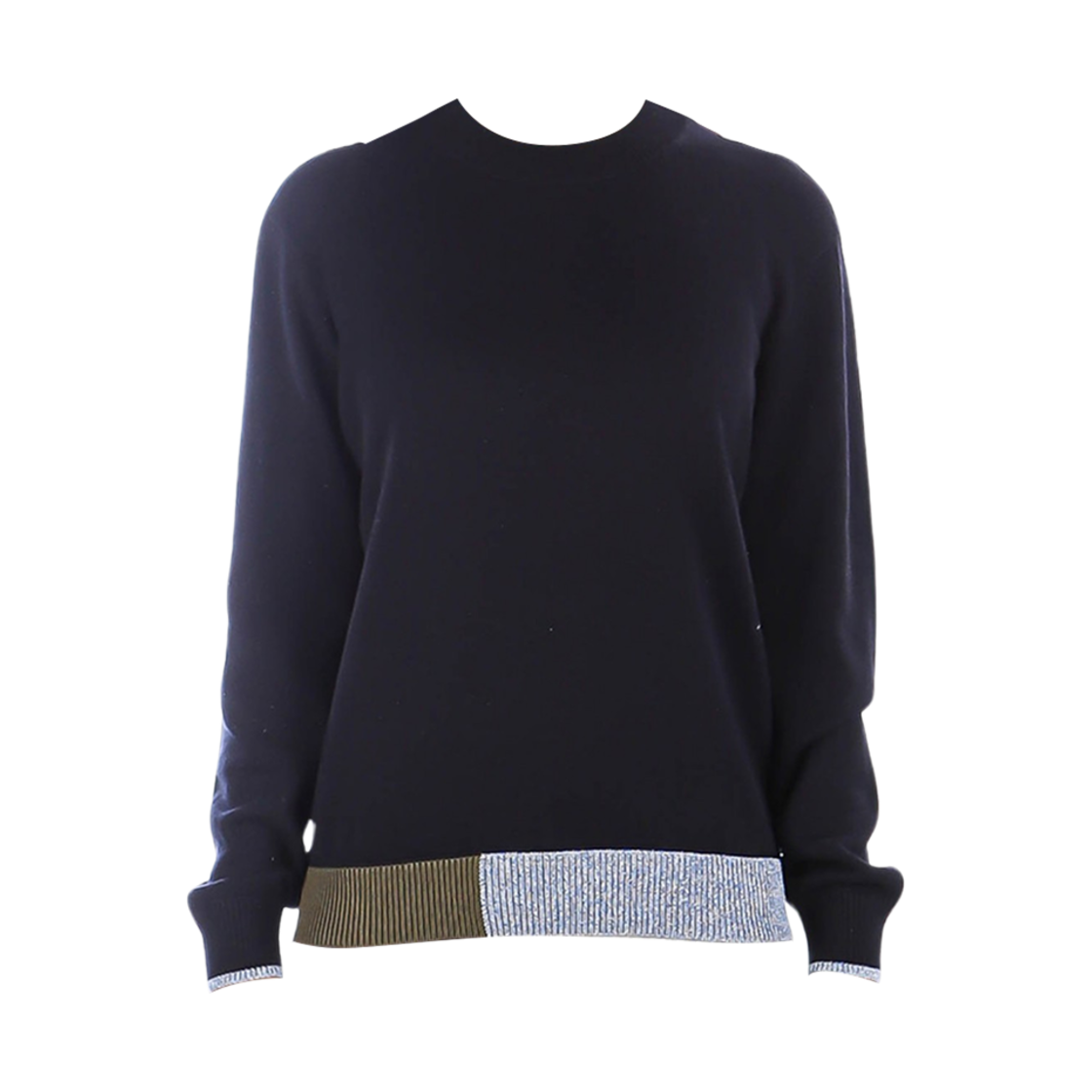 (W) 띠어리 솔리드 크루넥 스웨터 다크 네이비((W) Theory Solid Crewneck Sweater Dark Navy)
