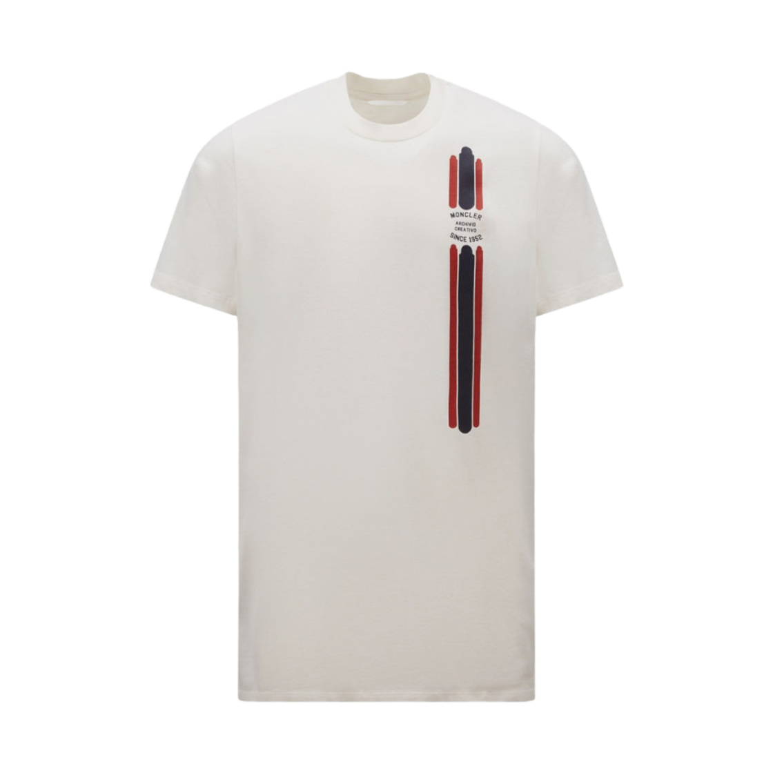 몽클레르 트라이컬러 모티프 티셔츠 오프 화이트 - 23SS(Moncler Tricolour Motif T-Shirt Off White - 23SS) - 1