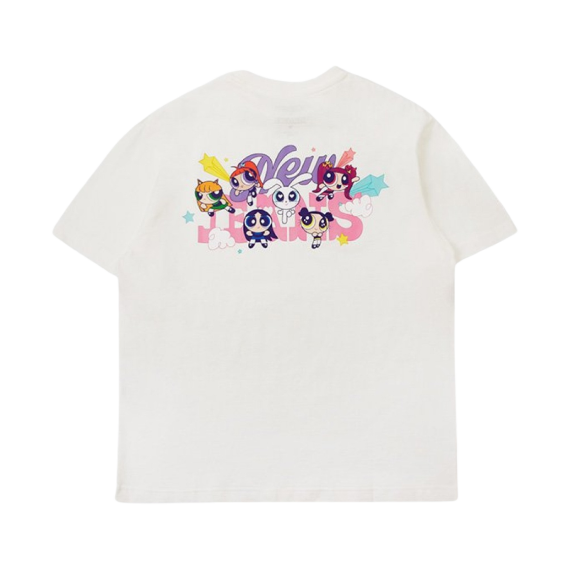 - NewJeans x The Powerpuff Girls Short Sleeve T-Shirt White