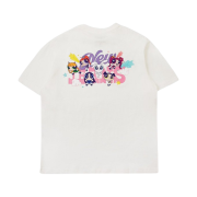 NewJeans x The Powerpuff Girls Short Sleeve T-Shirt White