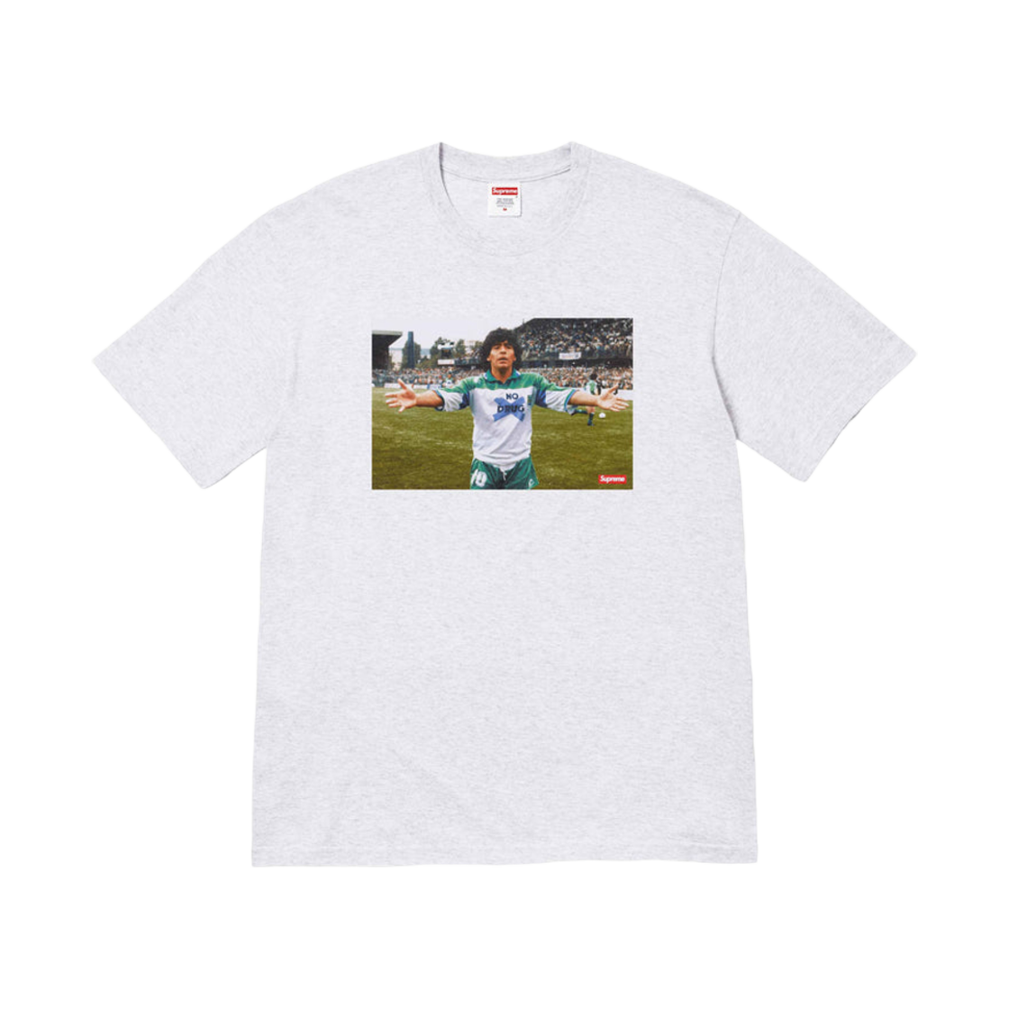 슈프림 마라도나 티셔츠 애쉬 그레이 - 24SS(Supreme Maradona T-Shirt Ash Grey - 24SS)