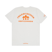 Chrome Hearts Triple Cross Hollywood S/S T-Shirt White Orange