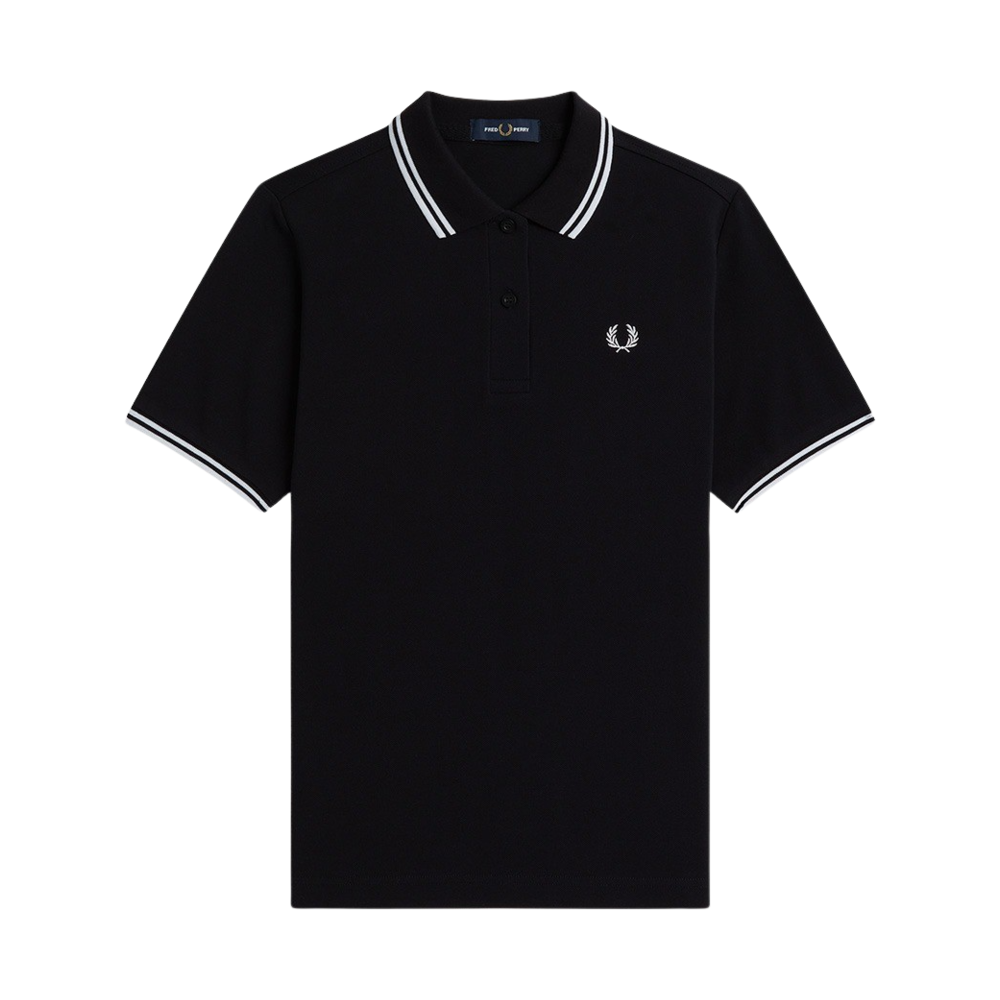 AFPF2413600-350 Fred Perry Womens G3600 Twin Tipped Fred Perry Shirt Black/White
