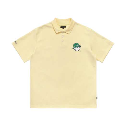 Malbon Golf Caddy Cooper Polo Yellow