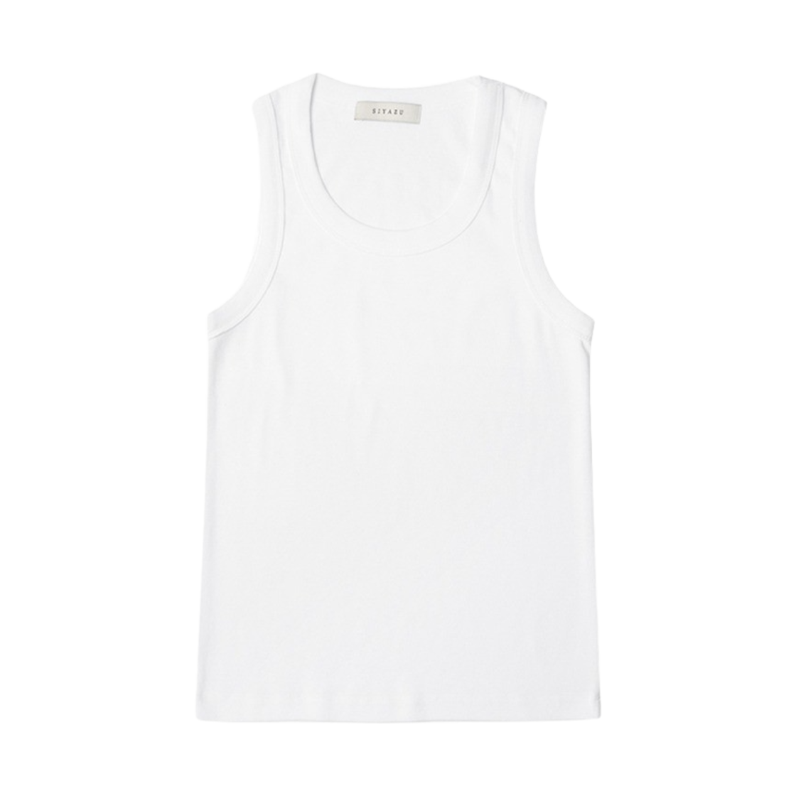 시야쥬 SITP5152 면모달 스쿱넥 나시 아이보리