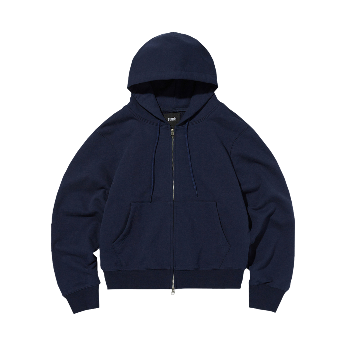 스웨이드 베이직 후드 집업 네이비(Suade Basic Hood Zip Up Navy)