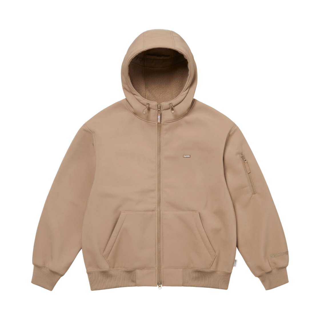 - Supreme Windstopper Zip Up Hooded Sweatshirt Taupe - 24FW