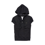 (W) Mischief Hooded Track Zip Up Black Multi