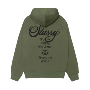 Stussy World Tour Hoodie Olive 2025