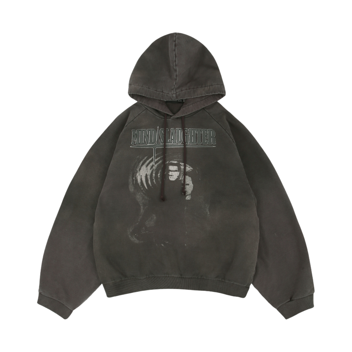 [KREAM 단독] 프로젝트지알 마인드+슬러터 빈티지 워시드 후디 브라운([KREAM 단독] Project G/R Mind+Slaughter Vintage Washed Hoodie Brown)