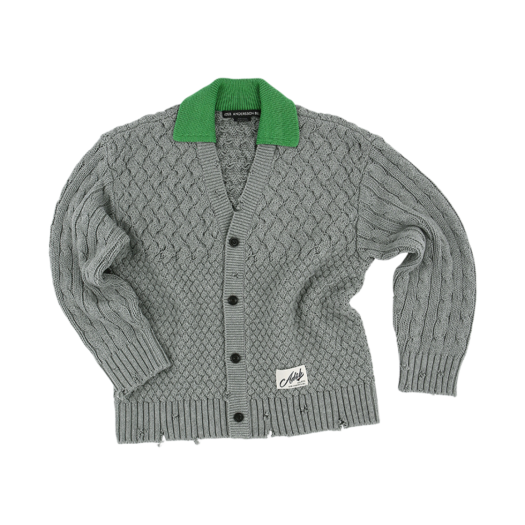 KREAM 단독] ADSB 앤더슨벨 소바쥬 코튼 가디건 그린 | ADSB