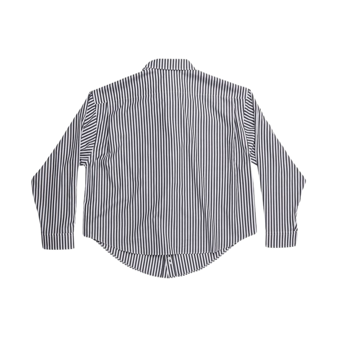 (W) 발렌시아가 스윙 셔츠 라지 핏 블랙((W) Balenciaga Swing Shirt Large Fit Black) - 2