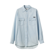 (W) Miu Miu Chambray Shirt Light Blue