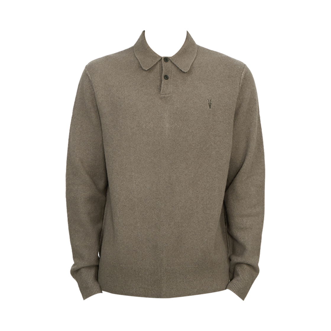 올 세인츠 스태튼 폴로 니트 스플린터 브라운(All Saints Statten Polo Knit Splinter Brown)