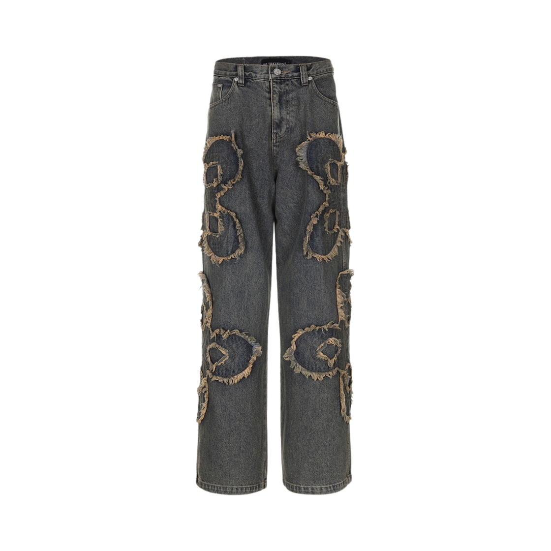 써저리 클로버 로고 패치 진 블루