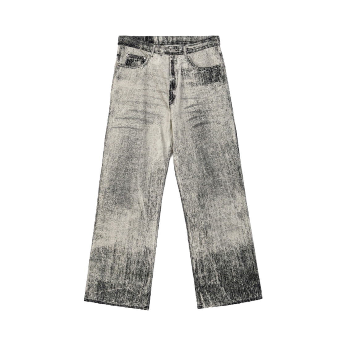 AU00022-001 CAMPER LAB Paint Denim Jeans Faded Black