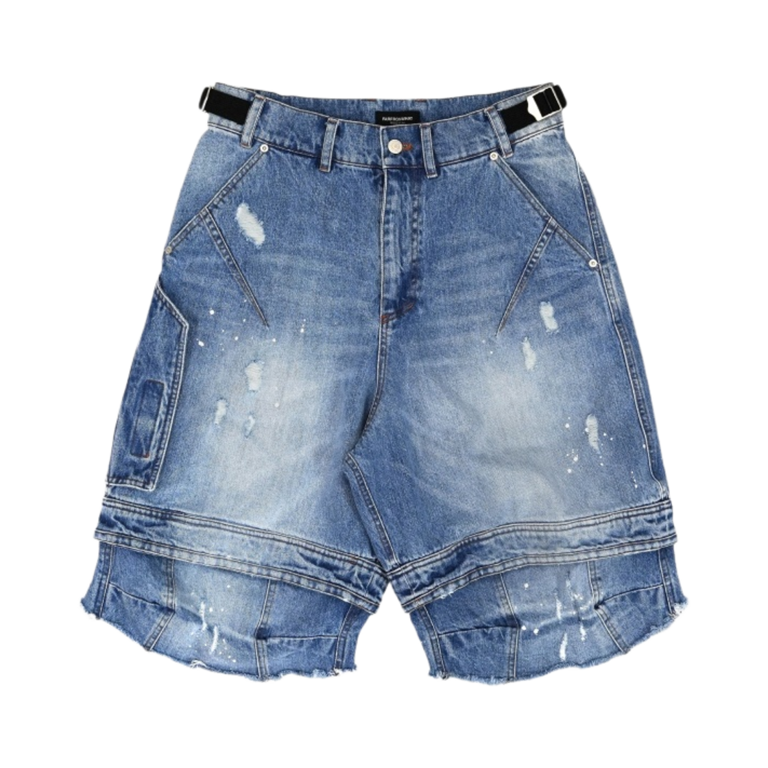 파프롬왓 파 레이어드 워크 쇼츠 팬츠 블루(Farfromwhat Far Layered Work Shorts Pants Blue)