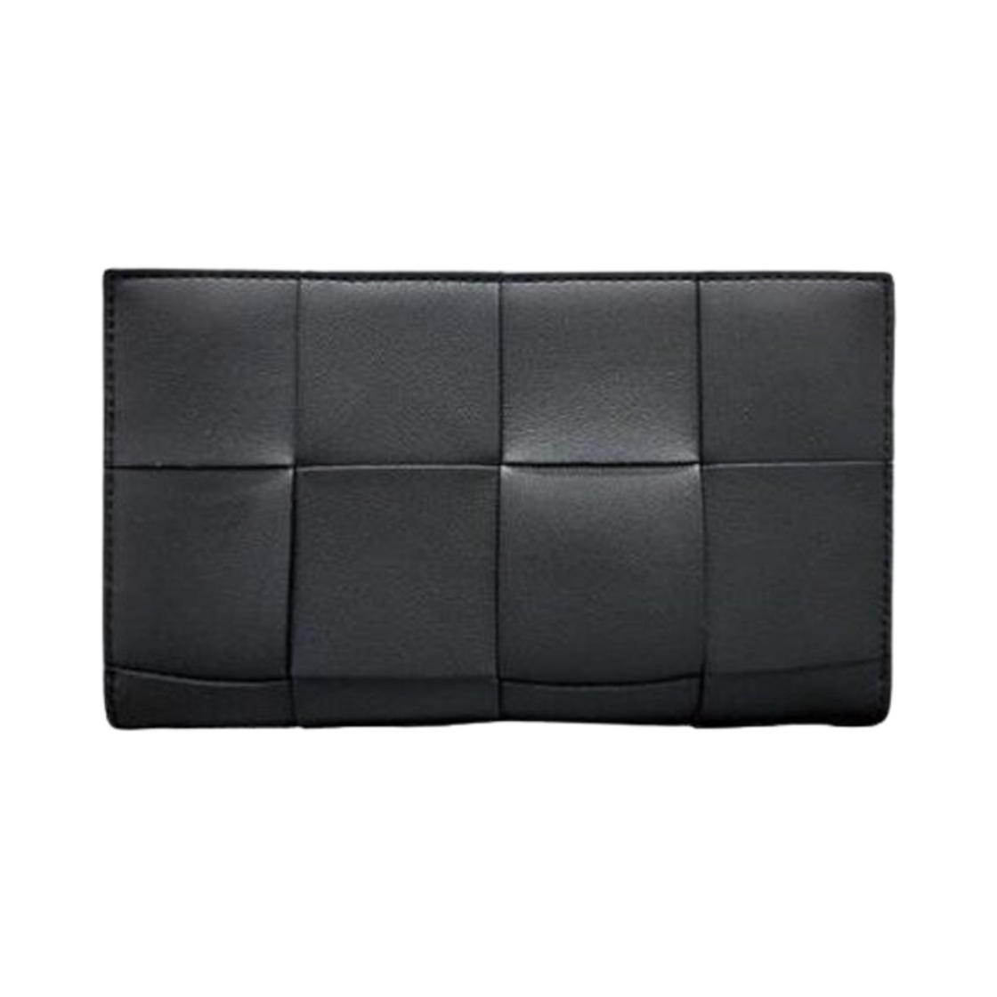 651368V3UO18803 Bottega Veneta Intrecciato Cassette Zip Around Wallet Black