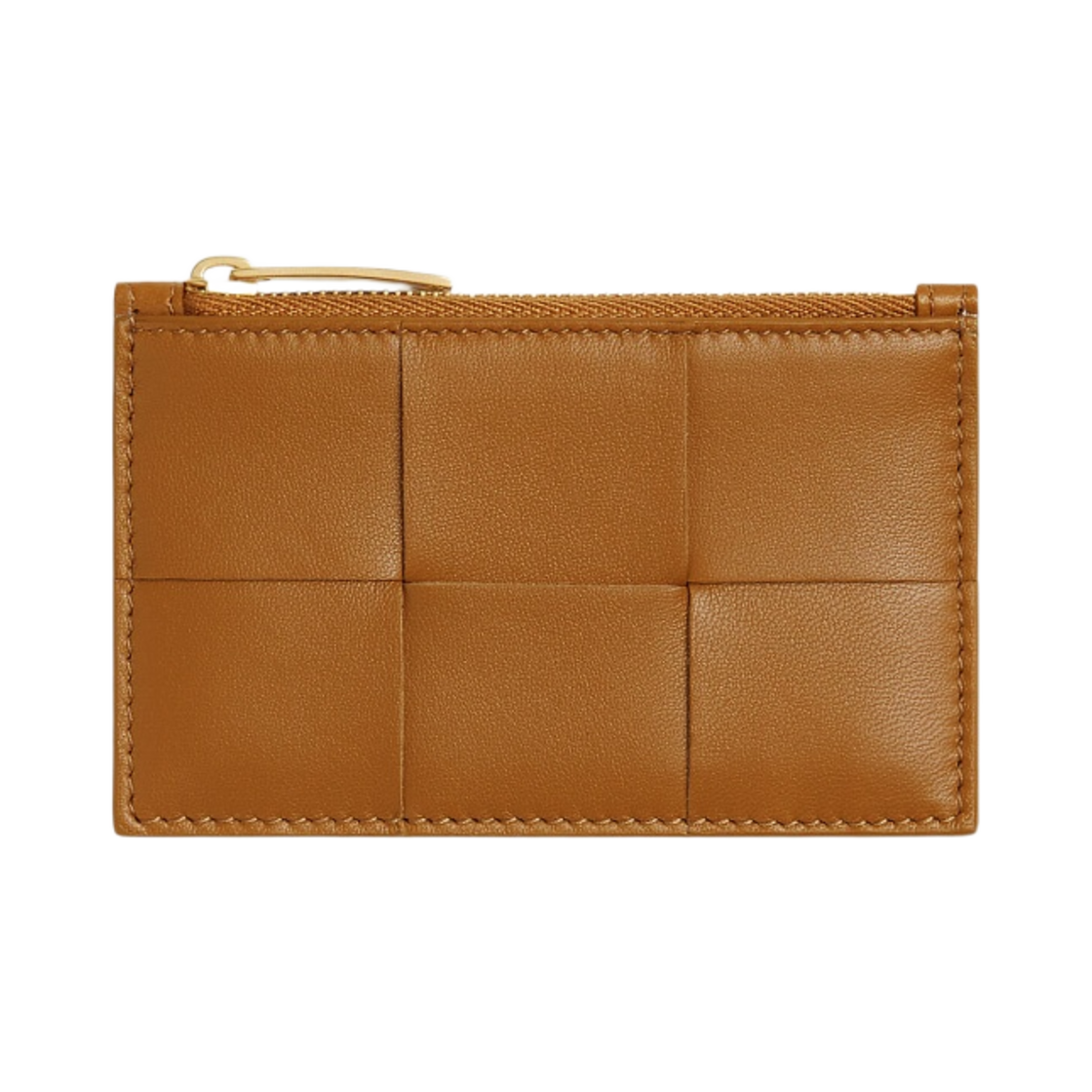 보테가 베네타 지퍼 카드 케이스 카멜(Bottega Veneta Zipped Card Case Camel) - 1