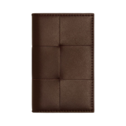 Bottega Veneta Cassette Flap Card Case Light Brown