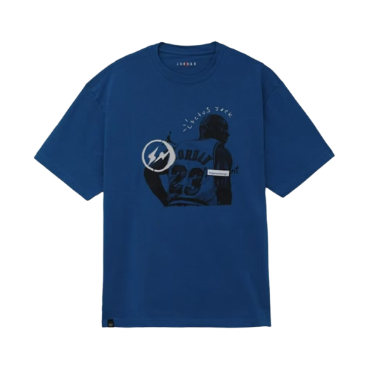 Jordan x Travis Scott x Fragment T-Shirt Blue (DJ0619-413)