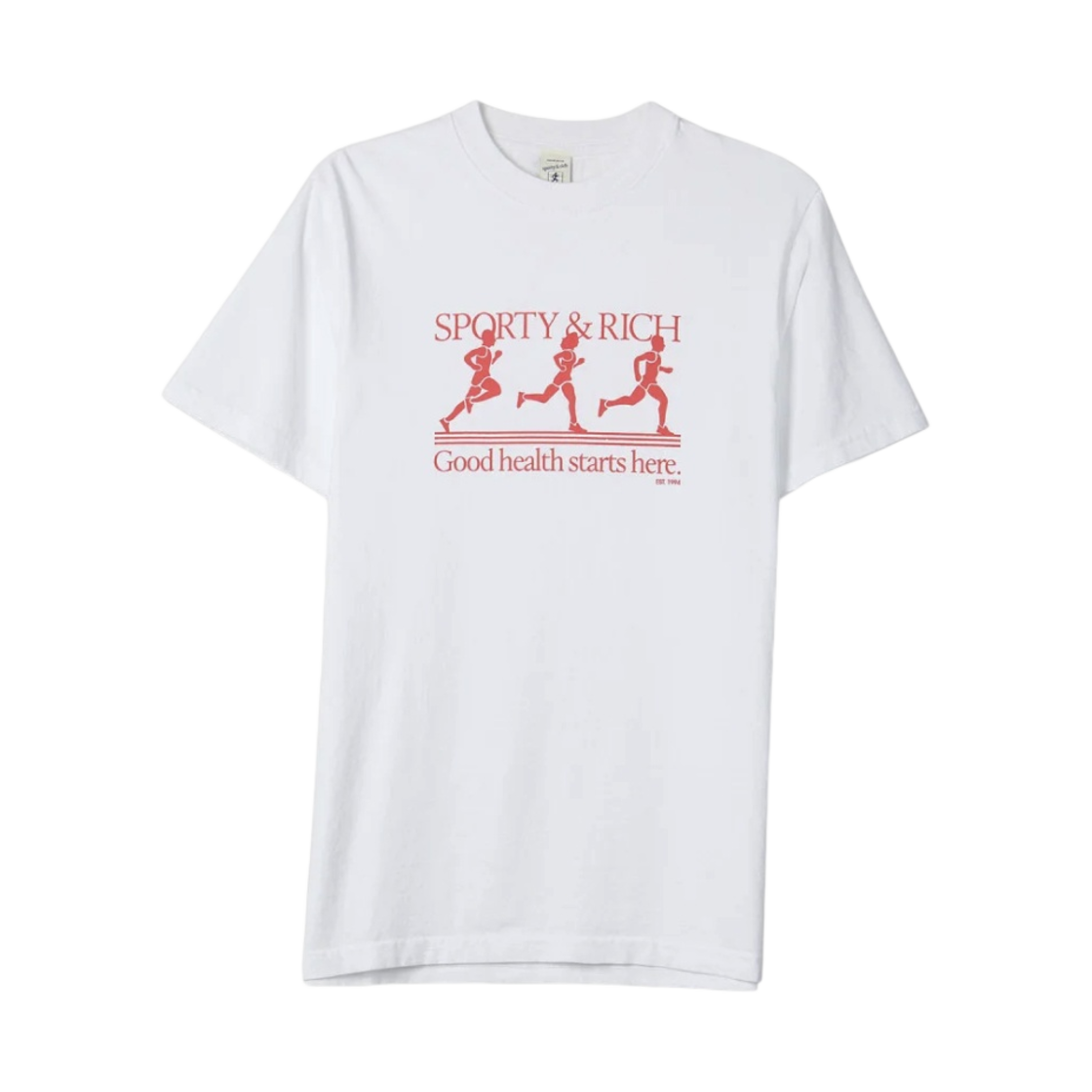 스포티 앤 리치 러너 티셔츠 화이트(Sporty & Rich Runner T-Shirt White) - 1