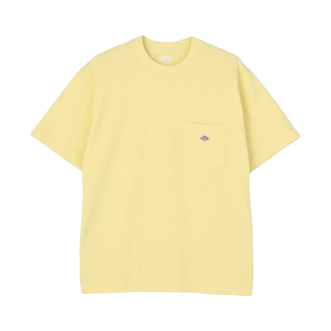 (W) 단톤 플레인 숏슬리브 포켓 티셔츠 레몬((W) Danton Plain Short Sleeve Pocket T-Shirt Lemon) - 1