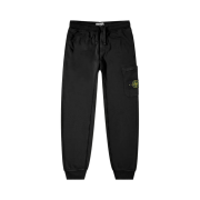 Stone Island 64551 Cotton Fleece Cargo Pants Black - 22SS