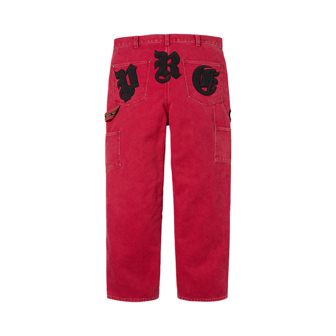슈프림 올드 잉글리쉬 캔버스 더블 니 페인터 팬츠 레드 - 25SS(Supreme Old English Canvas Double Knee Painter Pant Red - 25SS) - 2