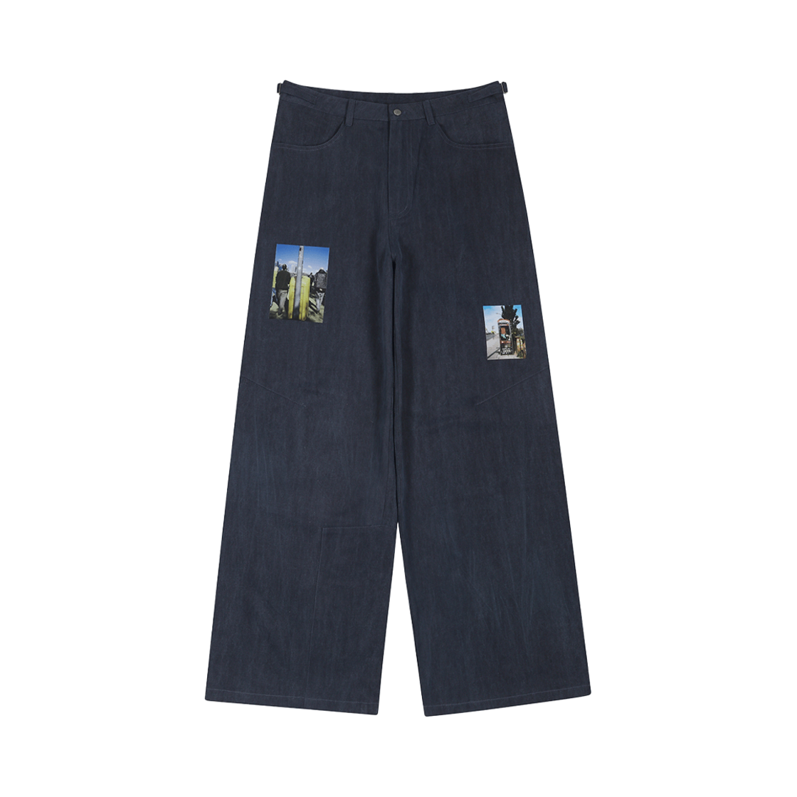 S25SS3000CH SEEN Photo Printing Cotton Trousers Charcoal