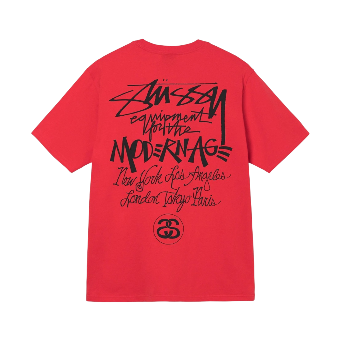 스투시 모던 에이지 티셔츠 레드