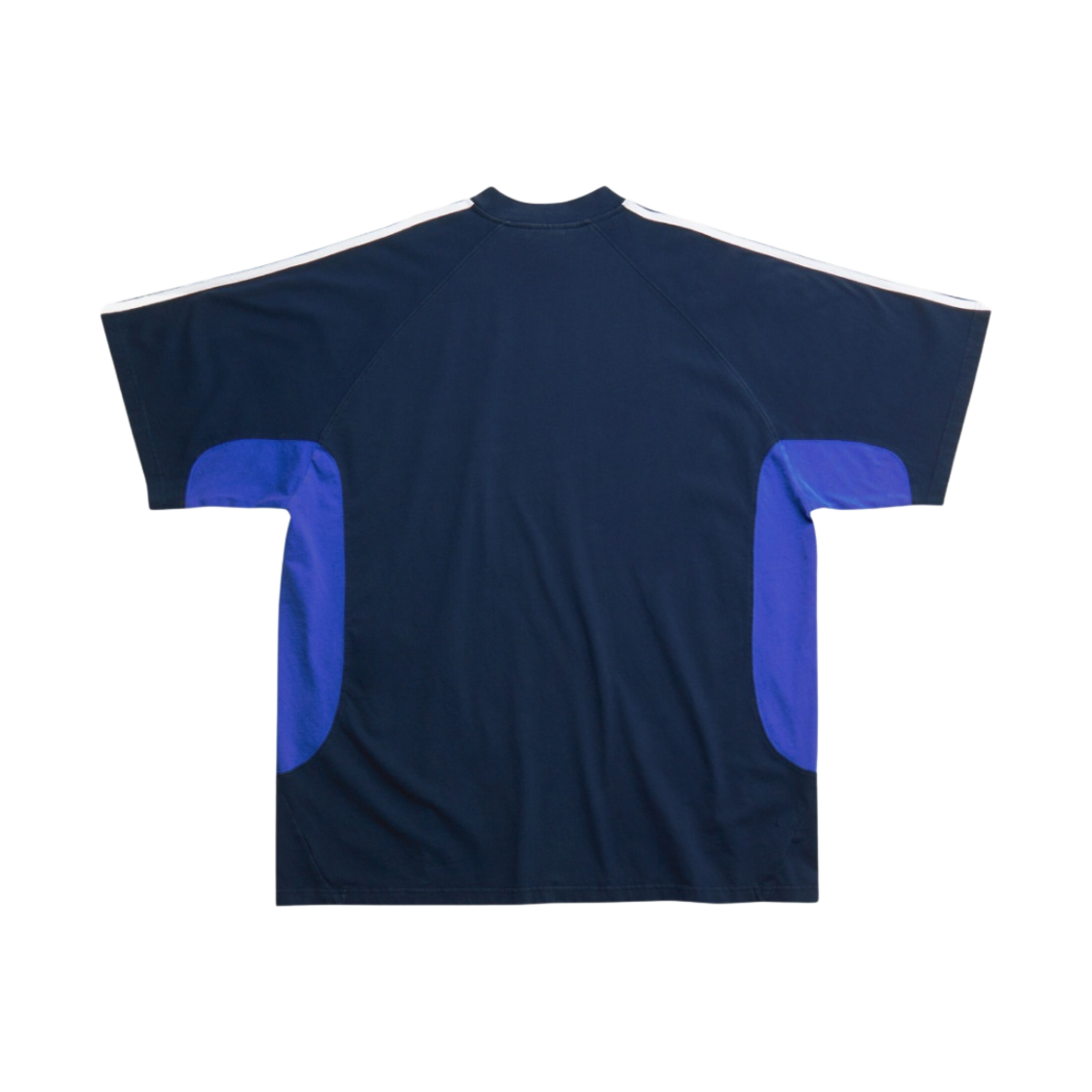 발렌시아가 x 아디다스 오버사이즈 티셔츠 네이비 블루(Balenciaga x Adidas Oversized T-Shirt Navy Blue) - 2