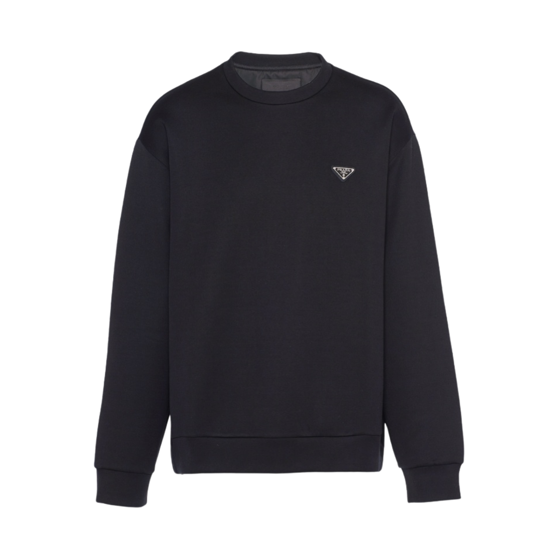 UJL30A-11OQ-F0806 Prada Technical Cotton Sweatshirt Black