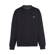 Prada Technical Cotton Sweatshirt Black